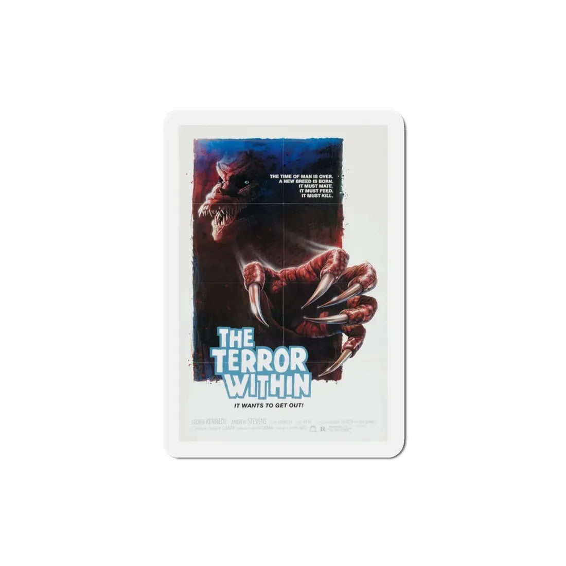 The Terror Within 1989 Movie Poster Refrigerator Magnet 3 Inch - The Sticker Space