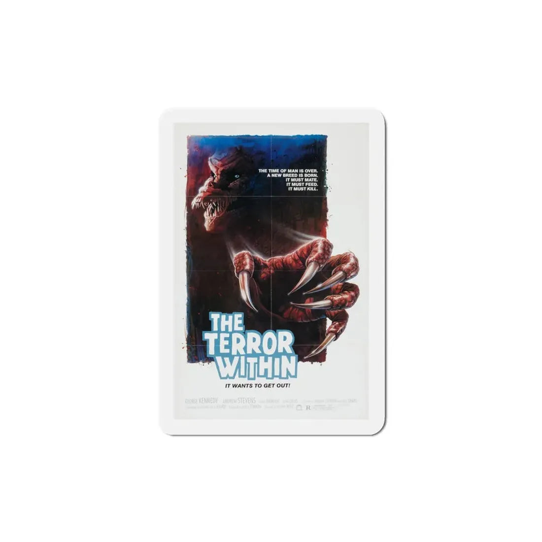 The Terror Within 1989 Movie Poster Refrigerator Magnet 4 Inch - The Sticker Space