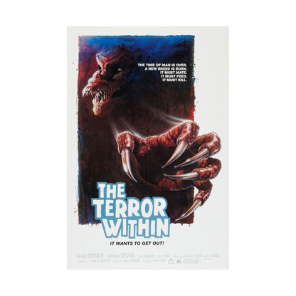 THE TERROR WITHIN 1989 - Paper Movie Poster-The Sticker Space