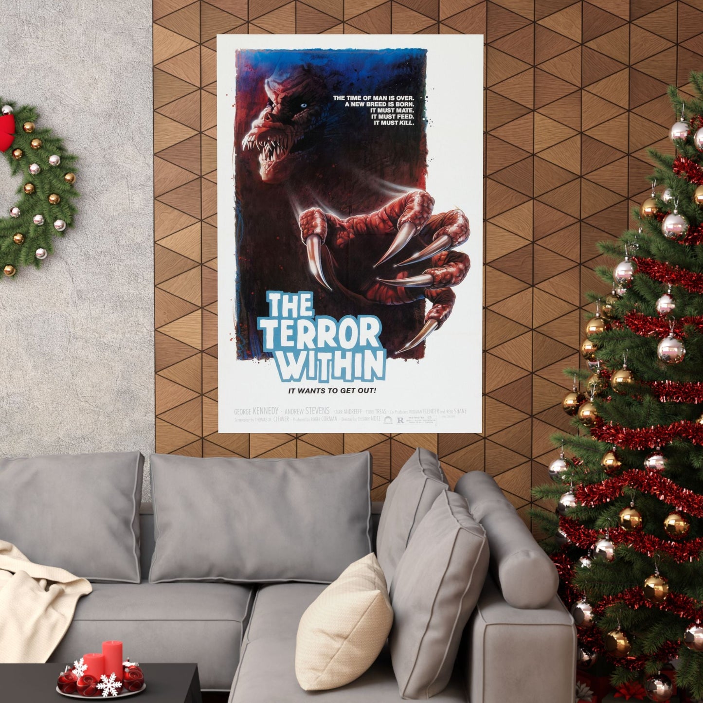 THE TERROR WITHIN 1989 - Paper Movie Poster-The Sticker Space