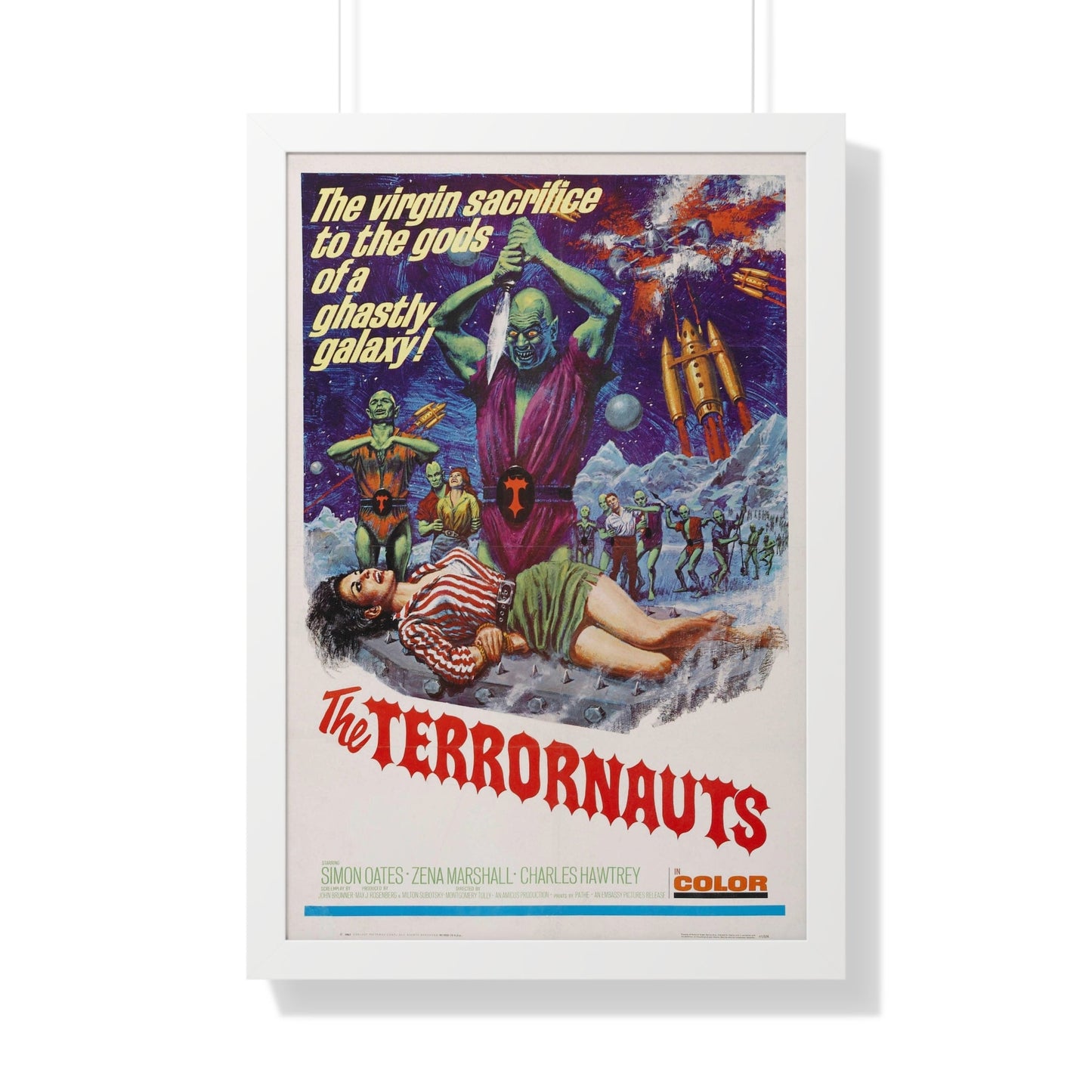 THE TERRORNAUTS 1967 - Framed Movie Poster-20" x 30"-The Sticker Space