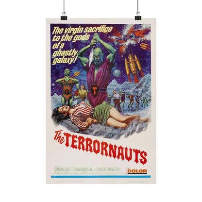 THE TERRORNAUTS 1967 - Paper Movie Poster 12″ x 18″ Matte - The Sticker Space