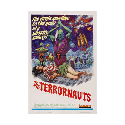 THE TERRORNAUTS 1967 - Paper Movie Poster-The Sticker Space