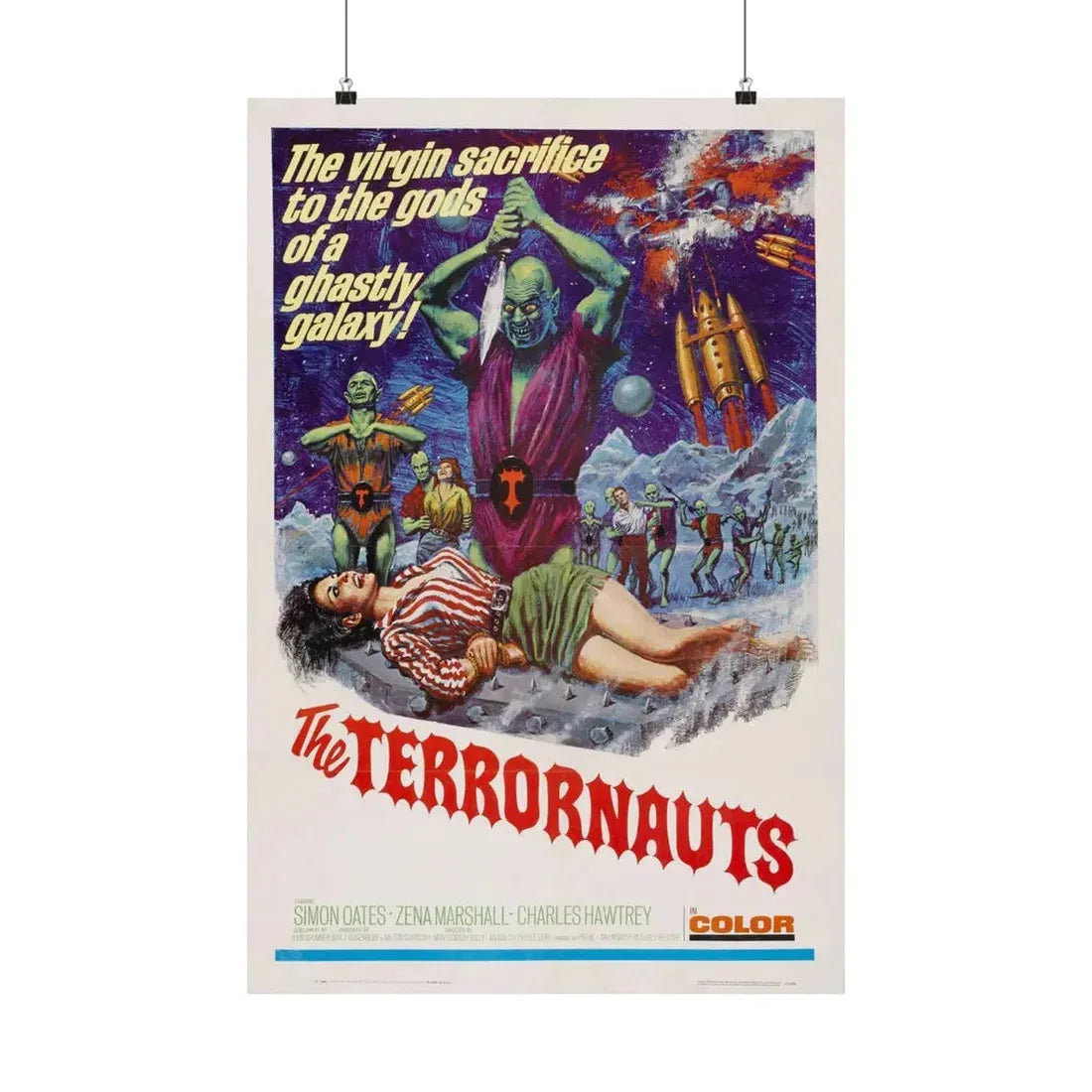 THE TERRORNAUTS 1967 - Paper Movie Poster 20″ x 30″ Matte - The Sticker Space