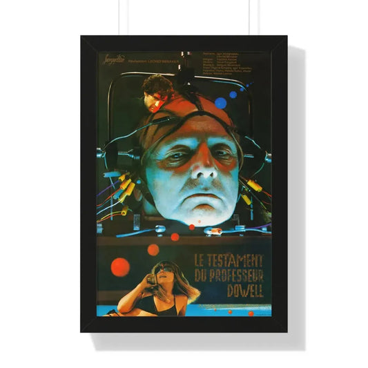 THE TESTAMENT OF PROFESSOR DOWELL 1984 - Framed Movie Poster 16″ x 24″ Black - The Sticker Space