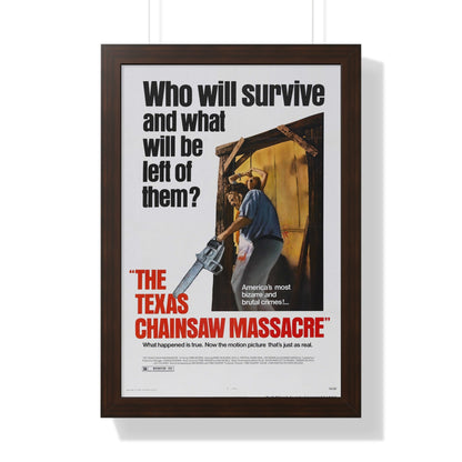 THE TEXAS CHAIN SAW MASSACRE 1974 - Framed Movie Poster-16″ x 24″-The Sticker Space