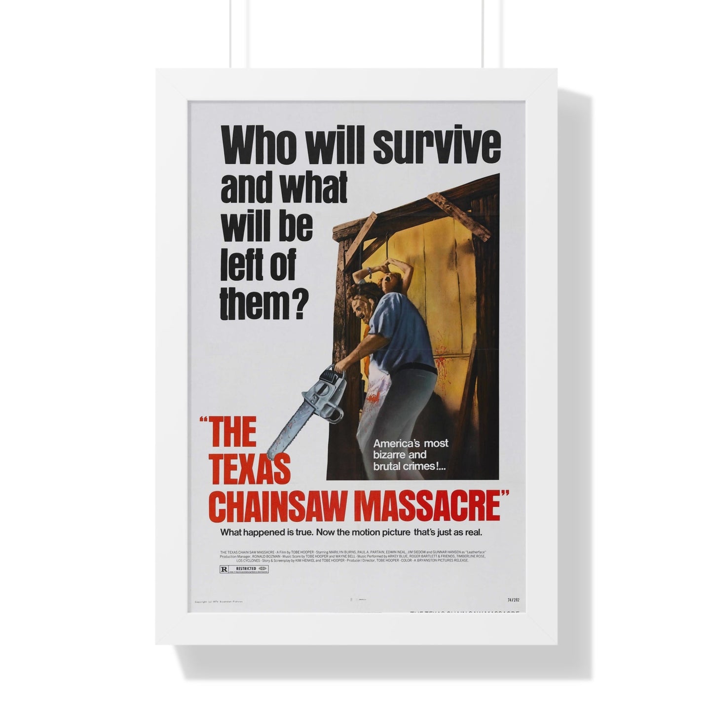 THE TEXAS CHAIN SAW MASSACRE 1974 - Framed Movie Poster-16″ x 24″-The Sticker Space