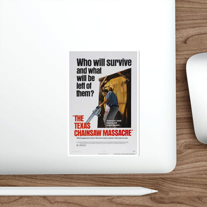 THE TEXAS CHAIN SAW MASSACRE 1974 Movie Poster STICKER Vinyl Die-Cut Decal-The Sticker Space