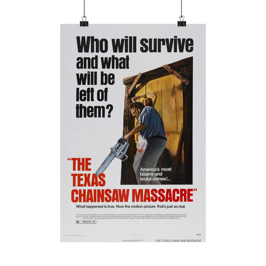 THE TEXAS CHAIN SAW MASSACRE 1974 - Paper Movie Poster-12″ x 18″-The Sticker Space