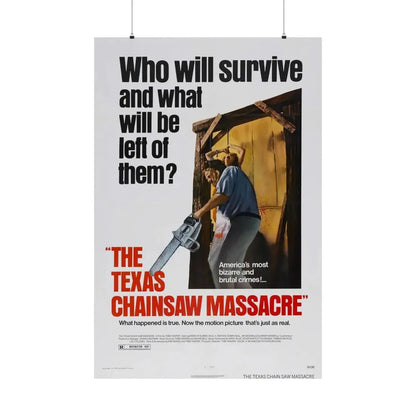 THE TEXAS CHAIN SAW MASSACRE 1974 - Paper Movie Poster 36" x 54" Matte - The Sticker Space