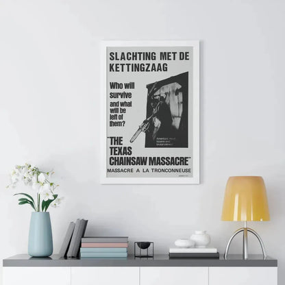 THE TEXAS CHAIN SAW MASSACRE (BELGIAN) 1974 - Framed Movie Poster - The Sticker Space