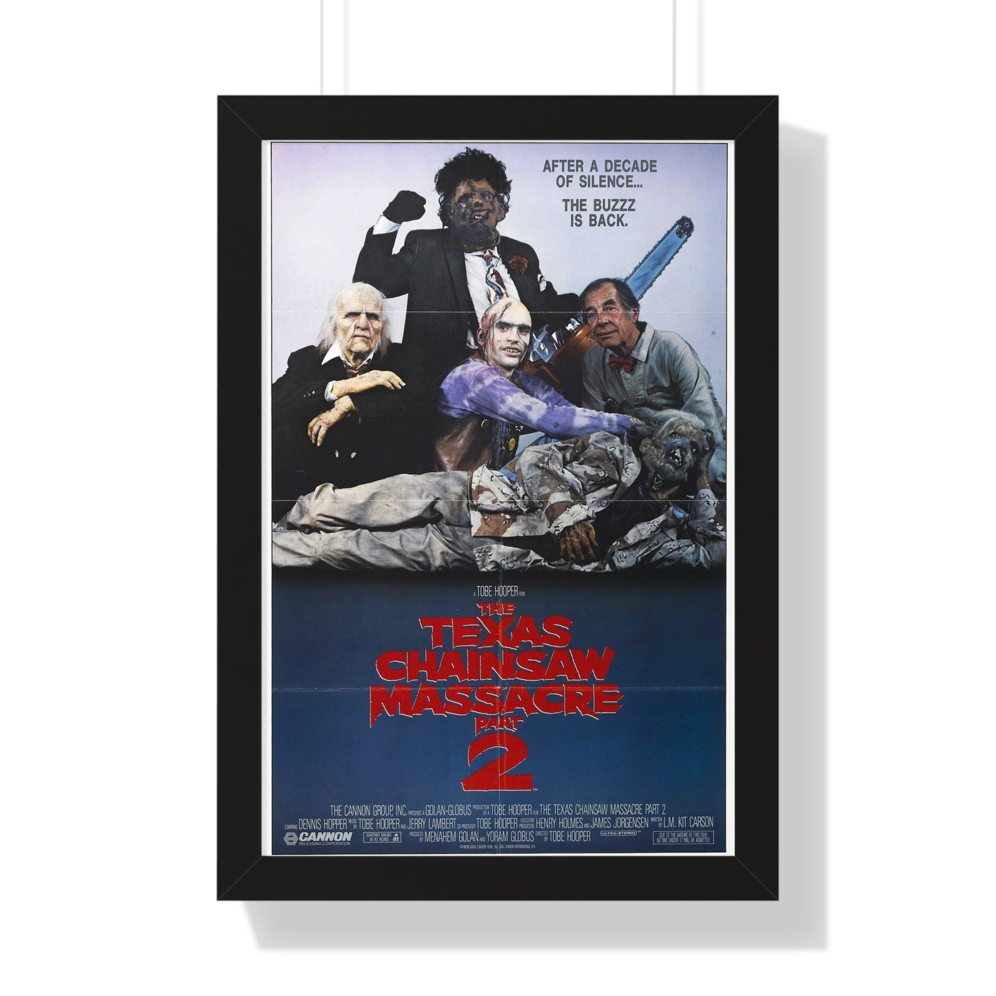 THE TEXAS CHAINSAW MASSACRE PART 2 (2) 1986 - Framed Movie Poster-16″ x 24″-The Sticker Space