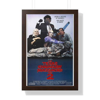 THE TEXAS CHAINSAW MASSACRE PART 2 (2) 1986 - Framed Movie Poster-16″ x 24″-The Sticker Space