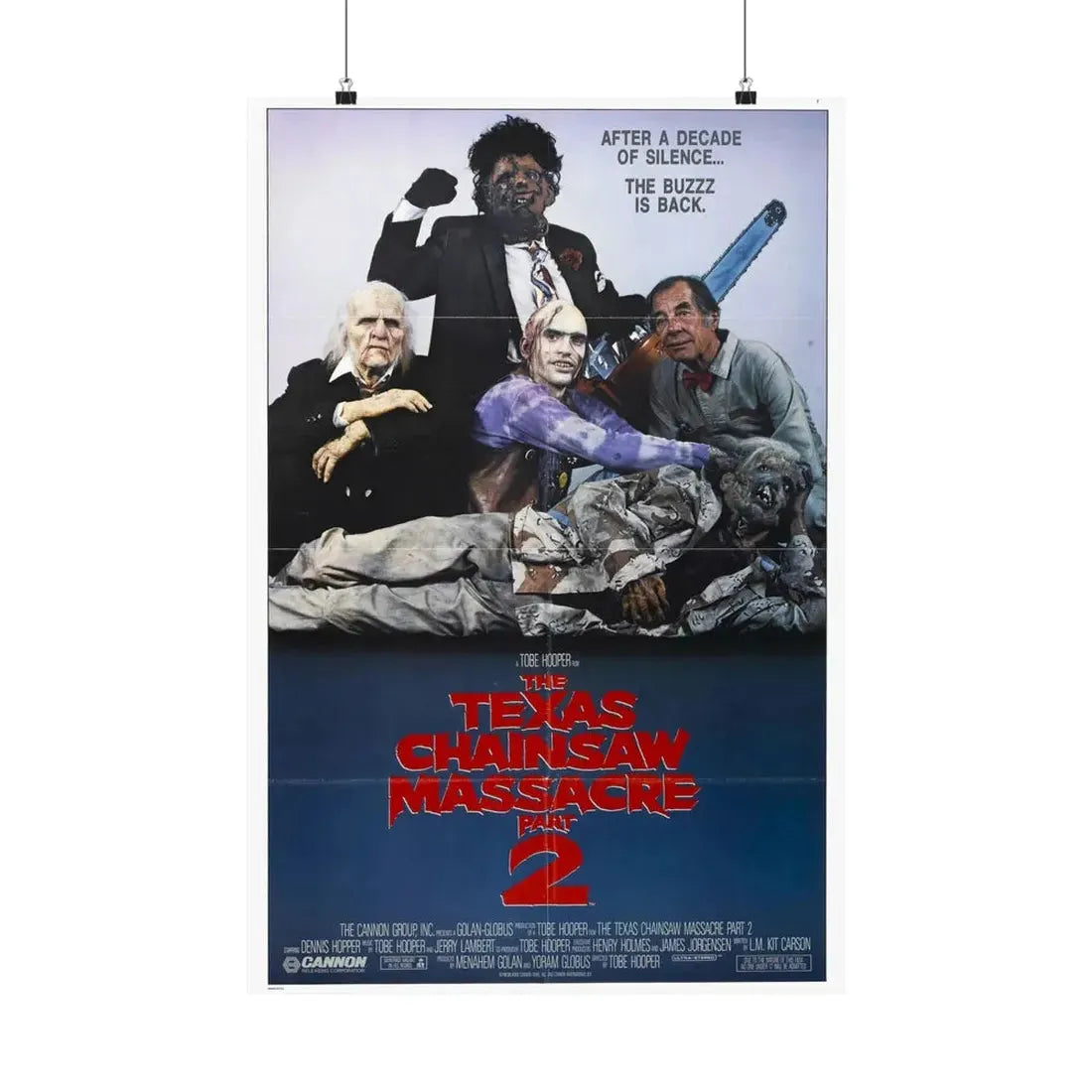 THE TEXAS CHAINSAW MASSACRE PART 2 (2) 1986 - Paper Movie Poster 20″ x 30″ Matte - The Sticker Space