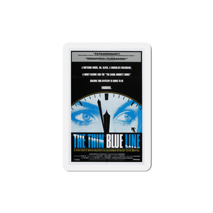 The Thin Blue Line 1988 Movie Poster Die-Cut Magnet-4" x 4"-The Sticker Space