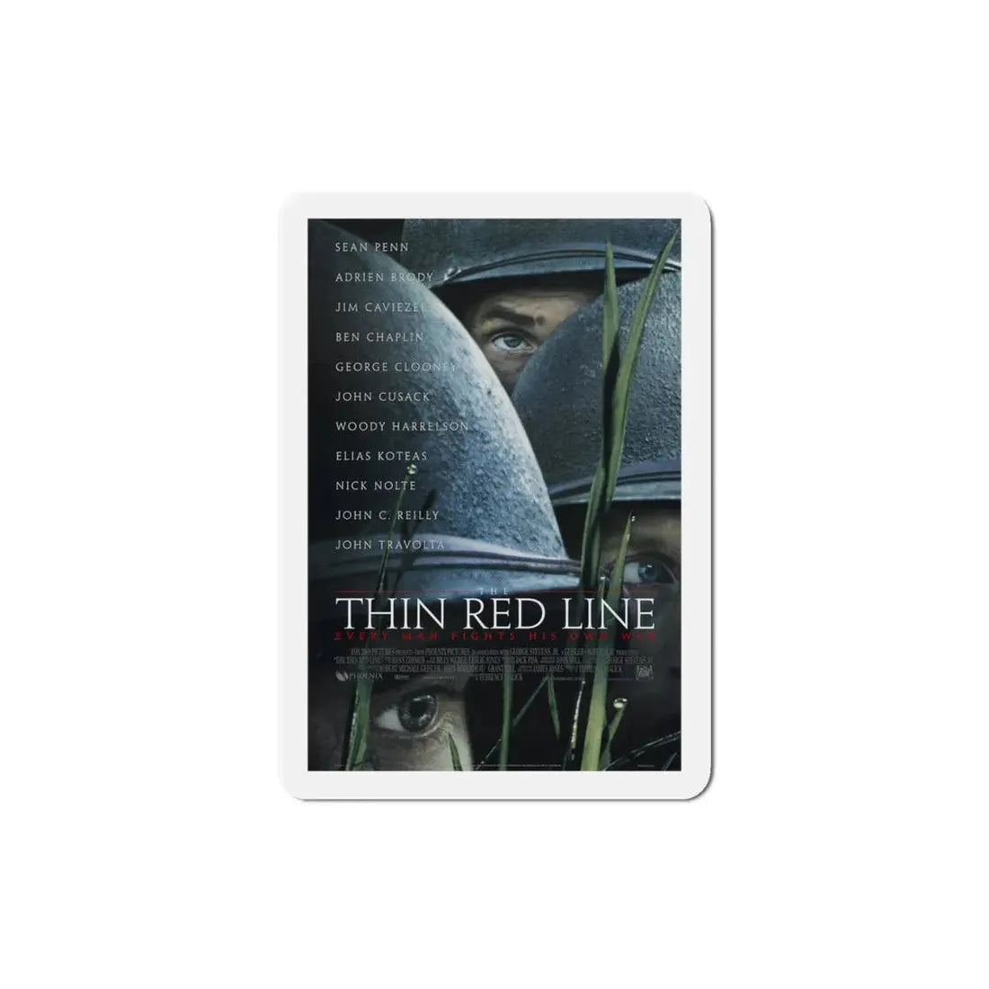 The Thin Red Line 1998 Movie Poster Refrigerator Magnet 4 Inch - The Sticker Space