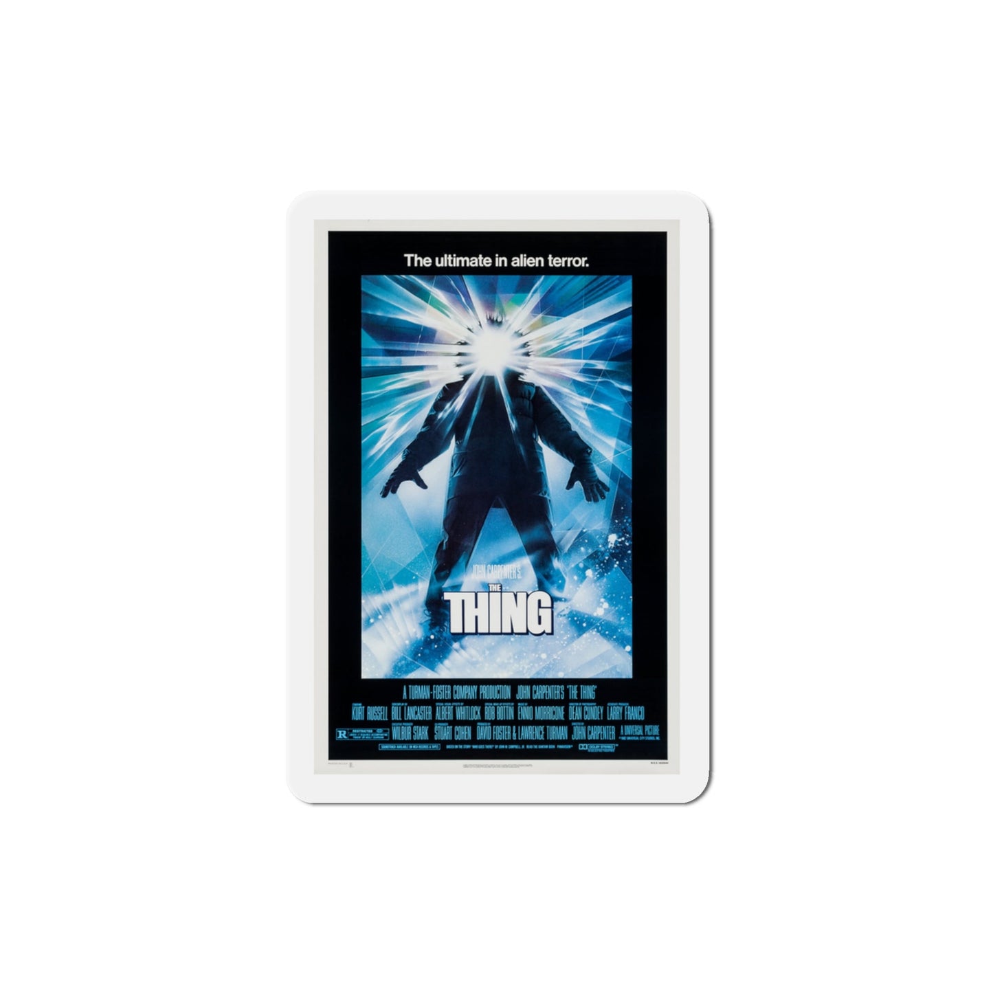 The Thing 1982 Movie Poster Die-Cut Magnet-3" x 3"-The Sticker Space