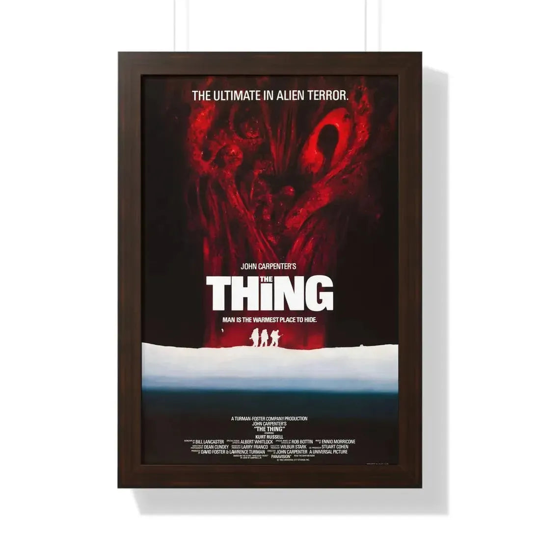 THE THING (3) 1982 - Framed Movie Poster 16″ x 24″ Walnut - The Sticker Space