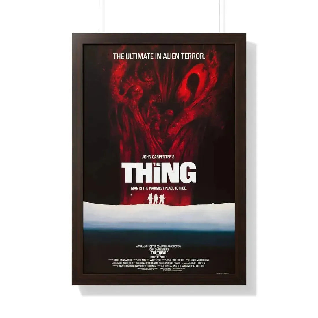 THE THING (3) 1982 - Framed Movie Poster 20" x 30" Walnut - The Sticker Space