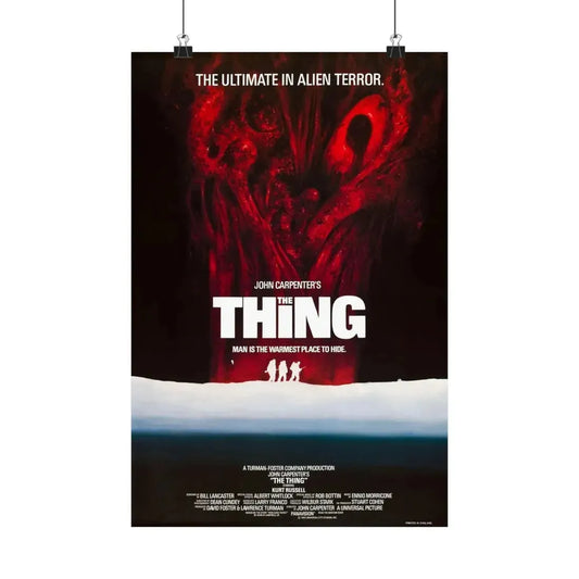 THE THING (3) 1982 - Paper Movie Poster 12″ x 18″ Matte - The Sticker Space