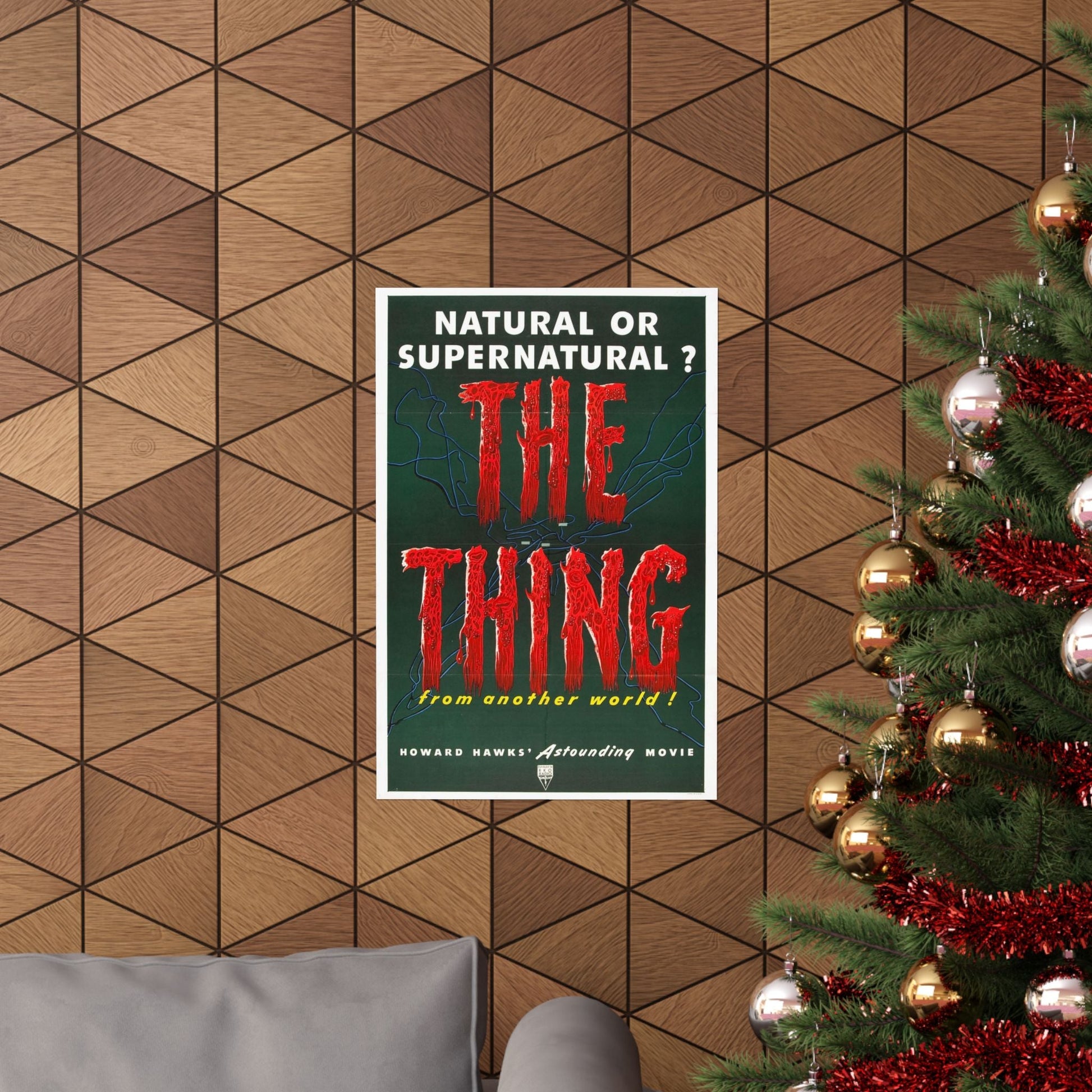 THE THING (FROM ANOTHER WORLD) 1951 - Paper Movie Poster-The Sticker Space