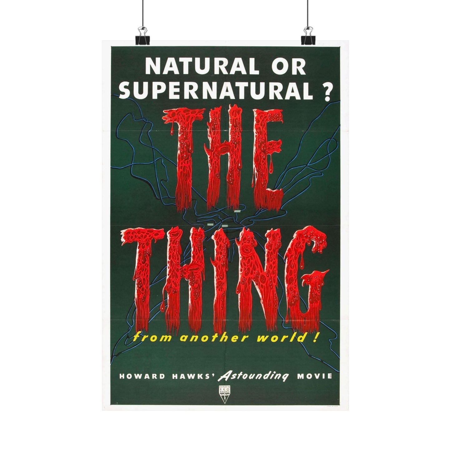 THE THING (FROM ANOTHER WORLD) 1951 - Paper Movie Poster-12″ x 18″-The Sticker Space