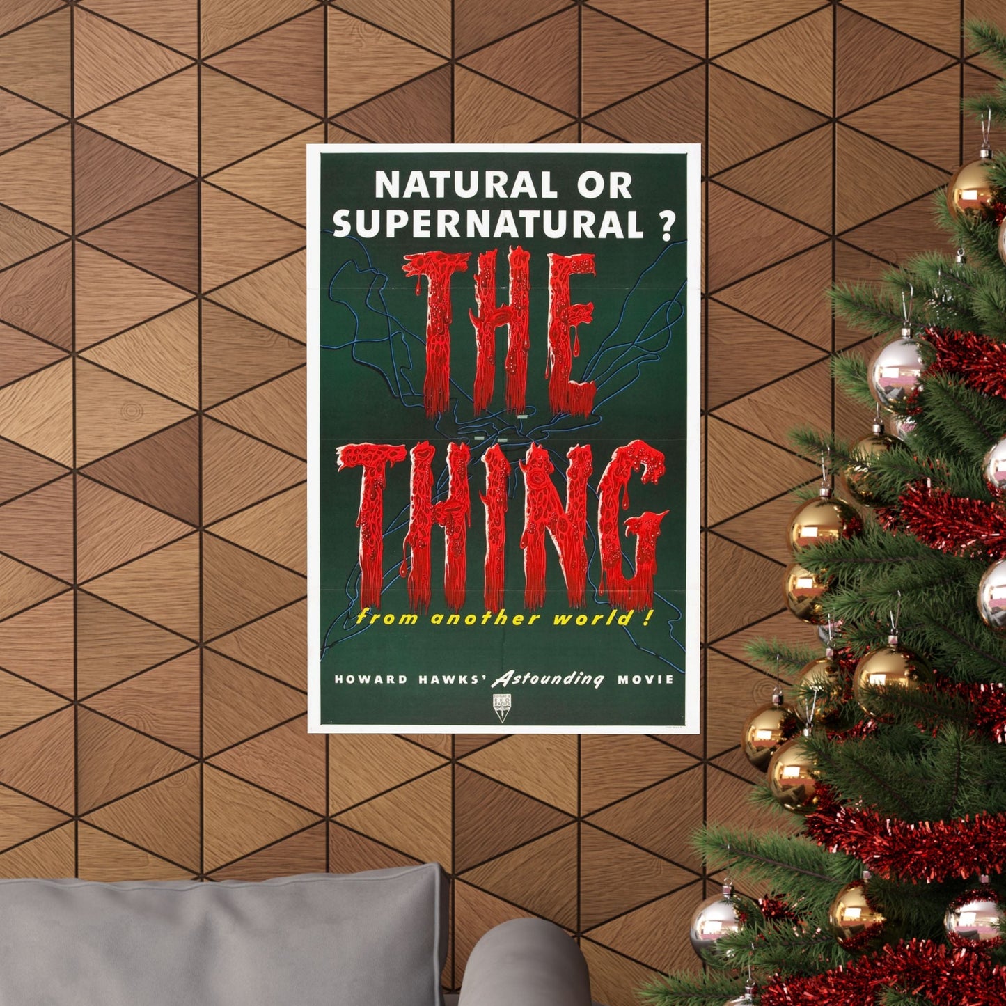 THE THING (FROM ANOTHER WORLD) 1951 - Paper Movie Poster-The Sticker Space