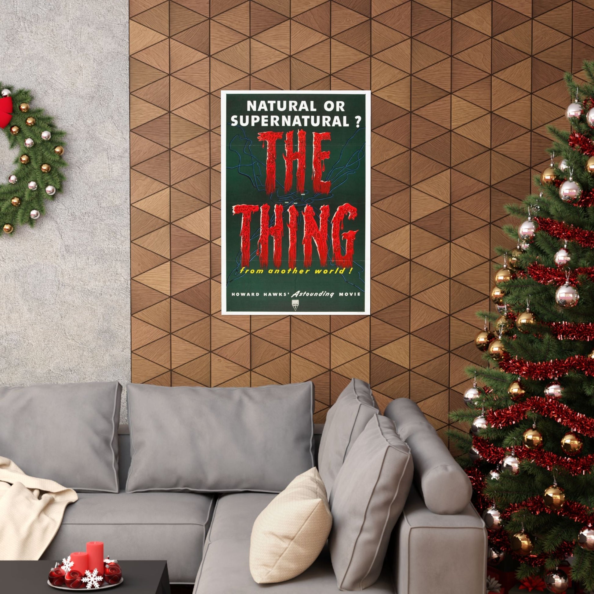 THE THING (FROM ANOTHER WORLD) 1951 - Paper Movie Poster-The Sticker Space