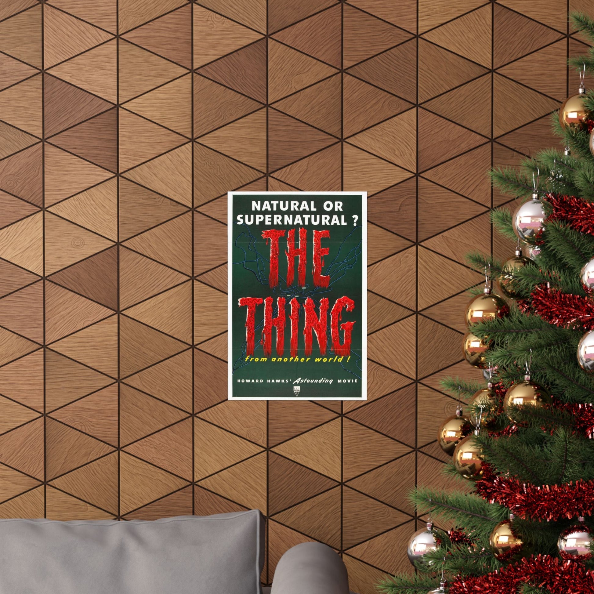 THE THING (FROM ANOTHER WORLD) 1951 - Paper Movie Poster-The Sticker Space