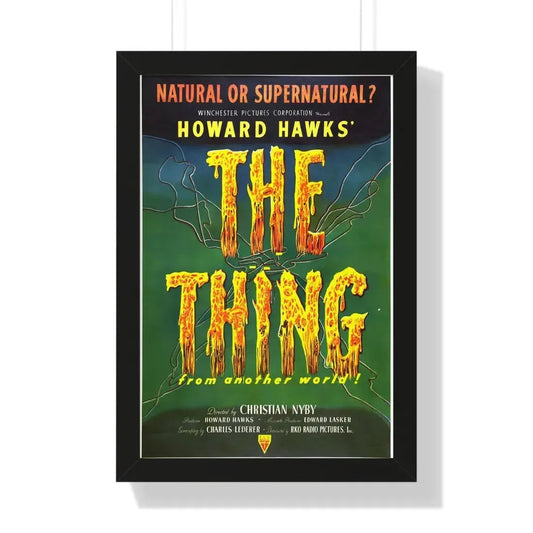 THE THING (FROM ANOTHER WORLD) 2 1951 - Framed Movie Poster 16″ x 24″ Black - The Sticker Space