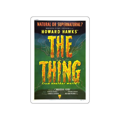 THE THING (FROM ANOTHER WORLD) 2 1951 Movie Poster STICKER Vinyl Die-Cut Decal 4 Inch - The Sticker Space