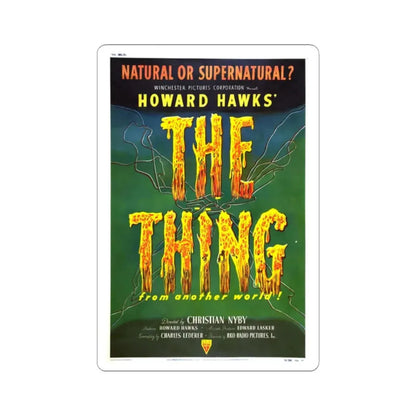 THE THING (FROM ANOTHER WORLD) 2 1951 Movie Poster - STICKER Vinyl Kiss-Cut Decal 2 Inch White - The Sticker Space