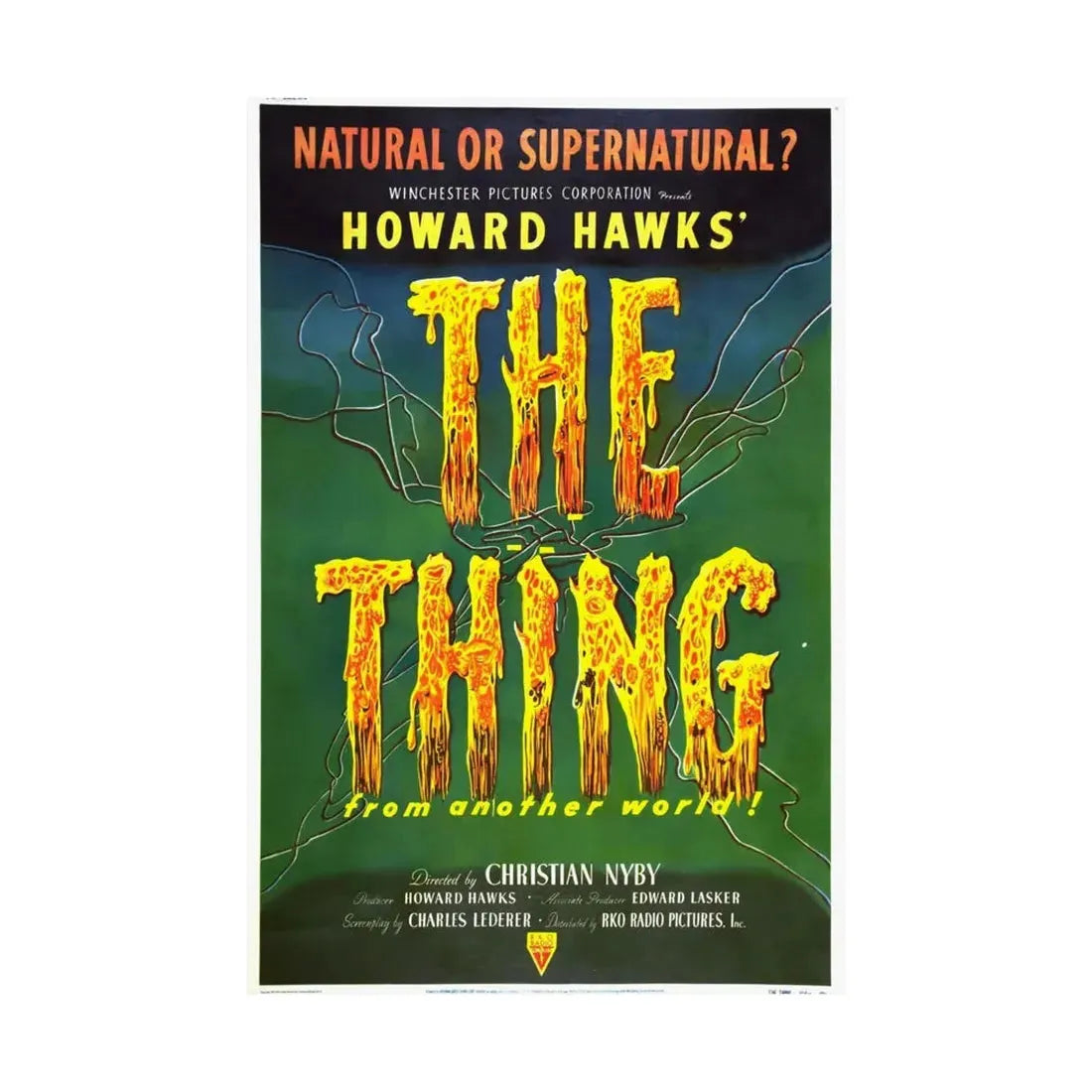 THE THING (FROM ANOTHER WORLD) 2 1951 - Paper Movie Poster - The Sticker Space