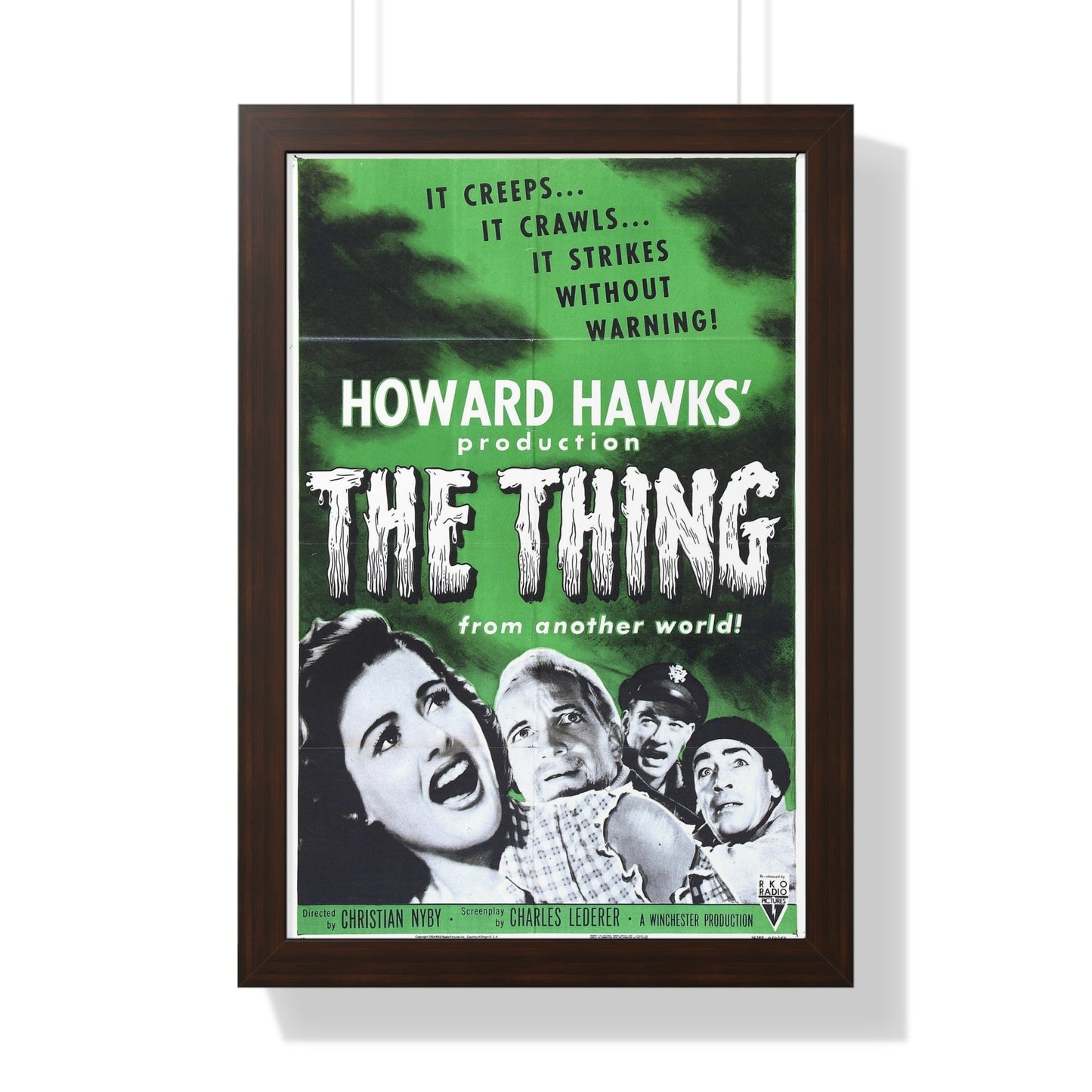 THE THING (FROM ANOTHER WORLD) 3 1951 - Framed Movie Poster-16″ x 24″-The Sticker Space