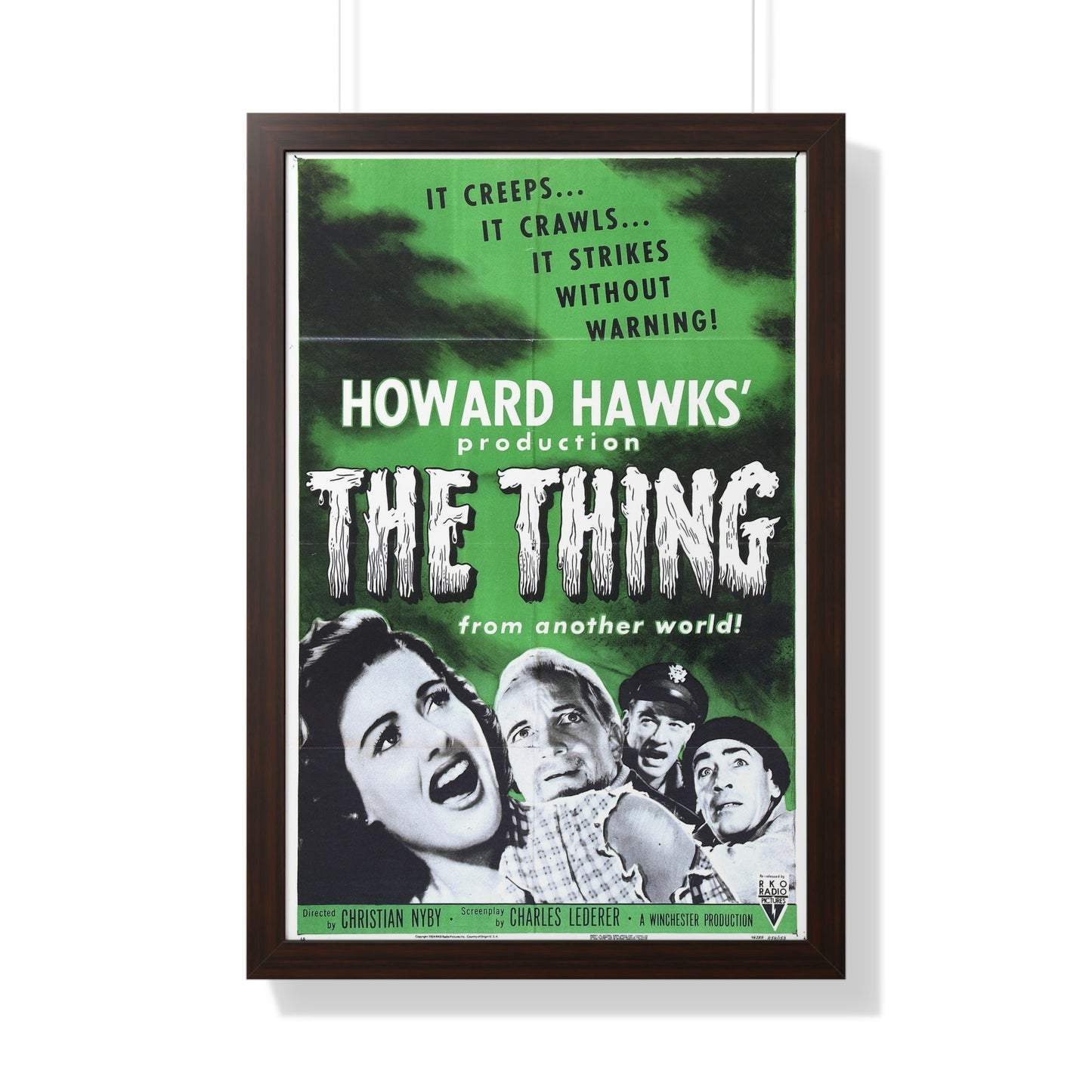 THE THING (FROM ANOTHER WORLD) 3 1951 - Framed Movie Poster-20" x 30"-The Sticker Space