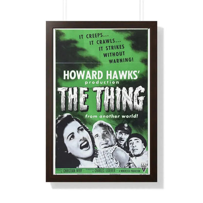 THE THING (FROM ANOTHER WORLD) 3 1951 - Framed Movie Poster 20" x 30" Walnut - The Sticker Space