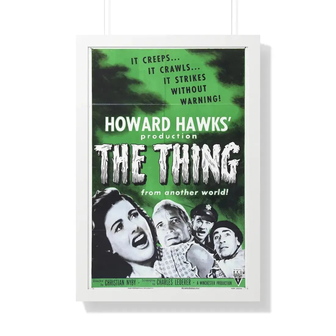 THE THING (FROM ANOTHER WORLD) 3 1951 - Framed Movie Poster 20" x 30" White - The Sticker Space
