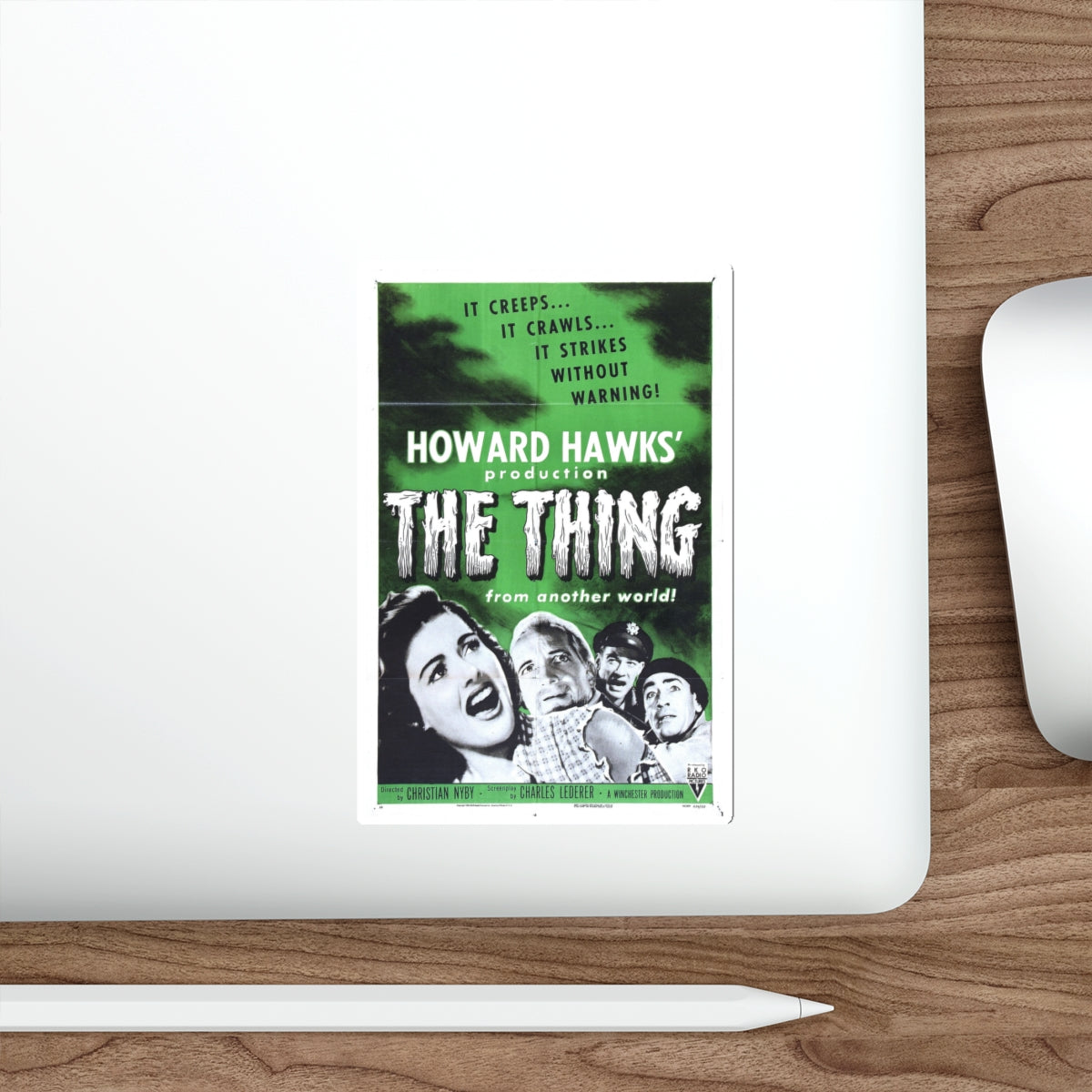 THE THING (FROM ANOTHER WORLD) 3 1951 Movie Poster STICKER Vinyl Die-Cut Decal-The Sticker Space