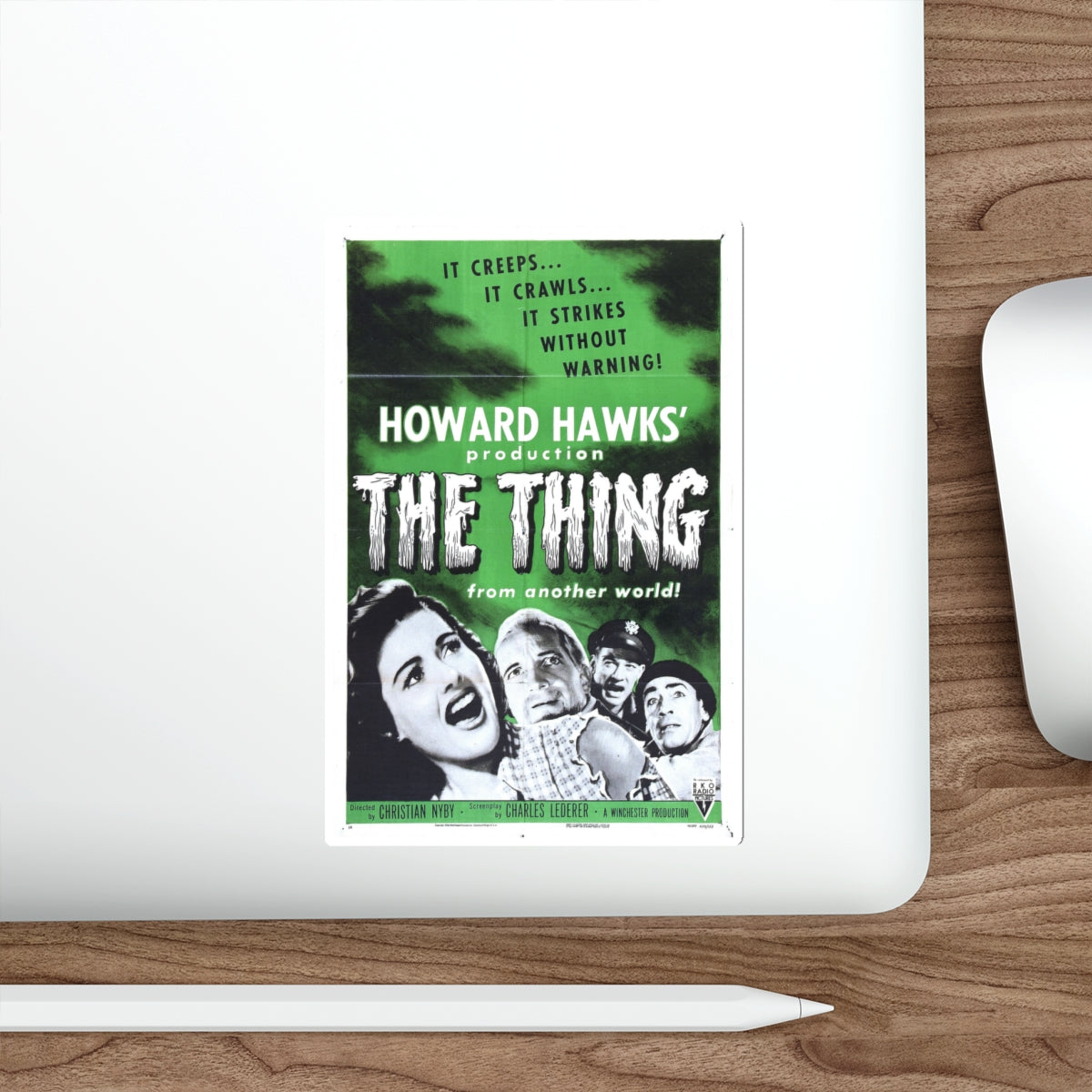 THE THING (FROM ANOTHER WORLD) 3 1951 Movie Poster STICKER Vinyl Die-Cut Decal-The Sticker Space