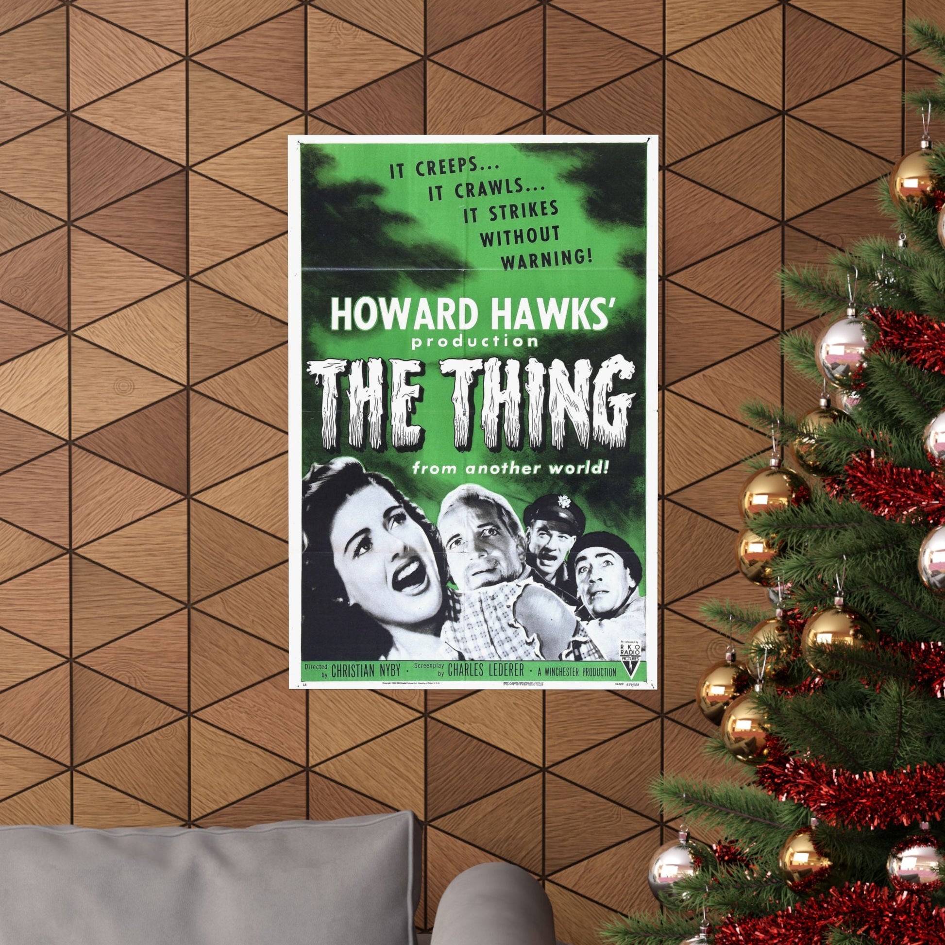 THE THING (FROM ANOTHER WORLD) 3 1951 - Paper Movie Poster-The Sticker Space