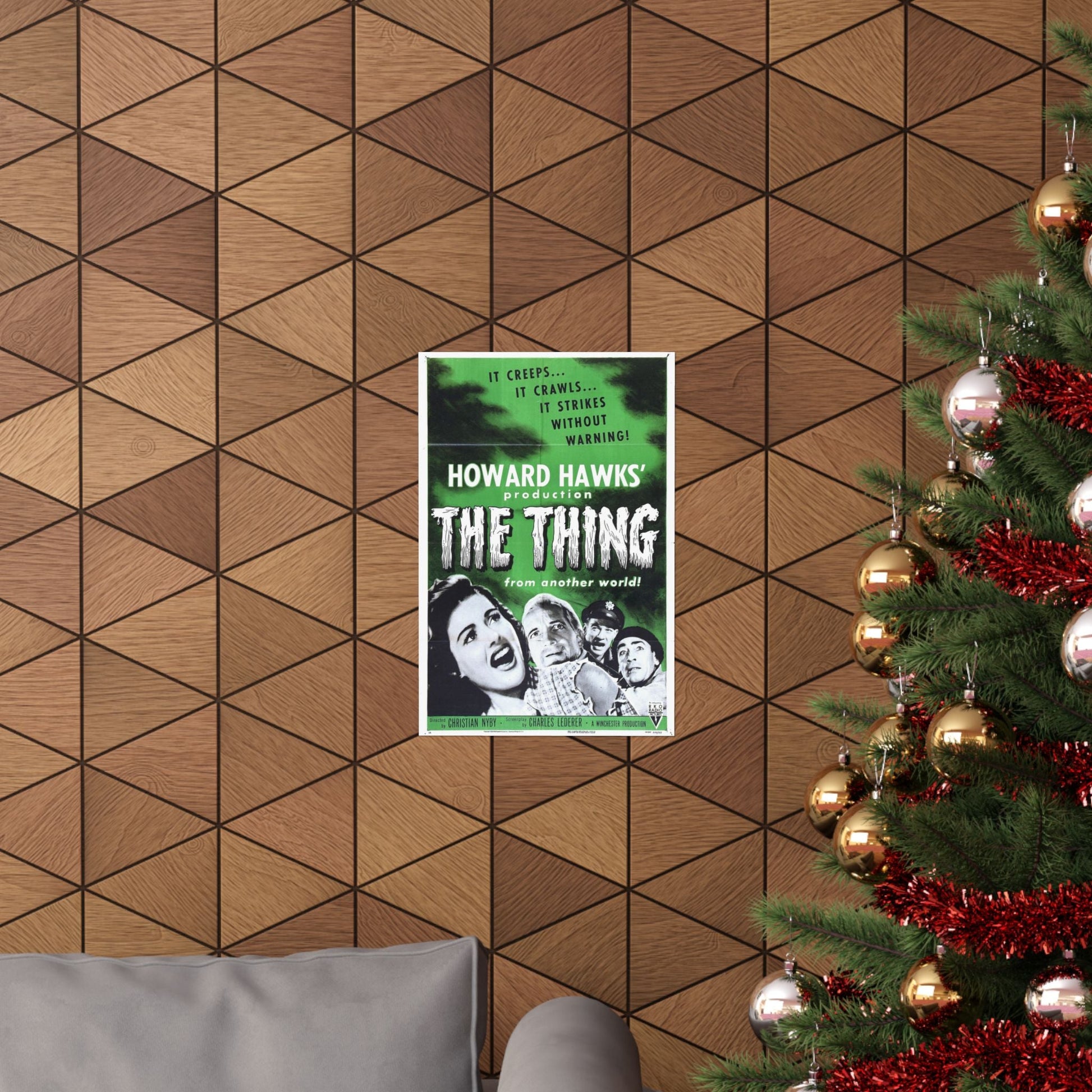 THE THING (FROM ANOTHER WORLD) 3 1951 - Paper Movie Poster-The Sticker Space