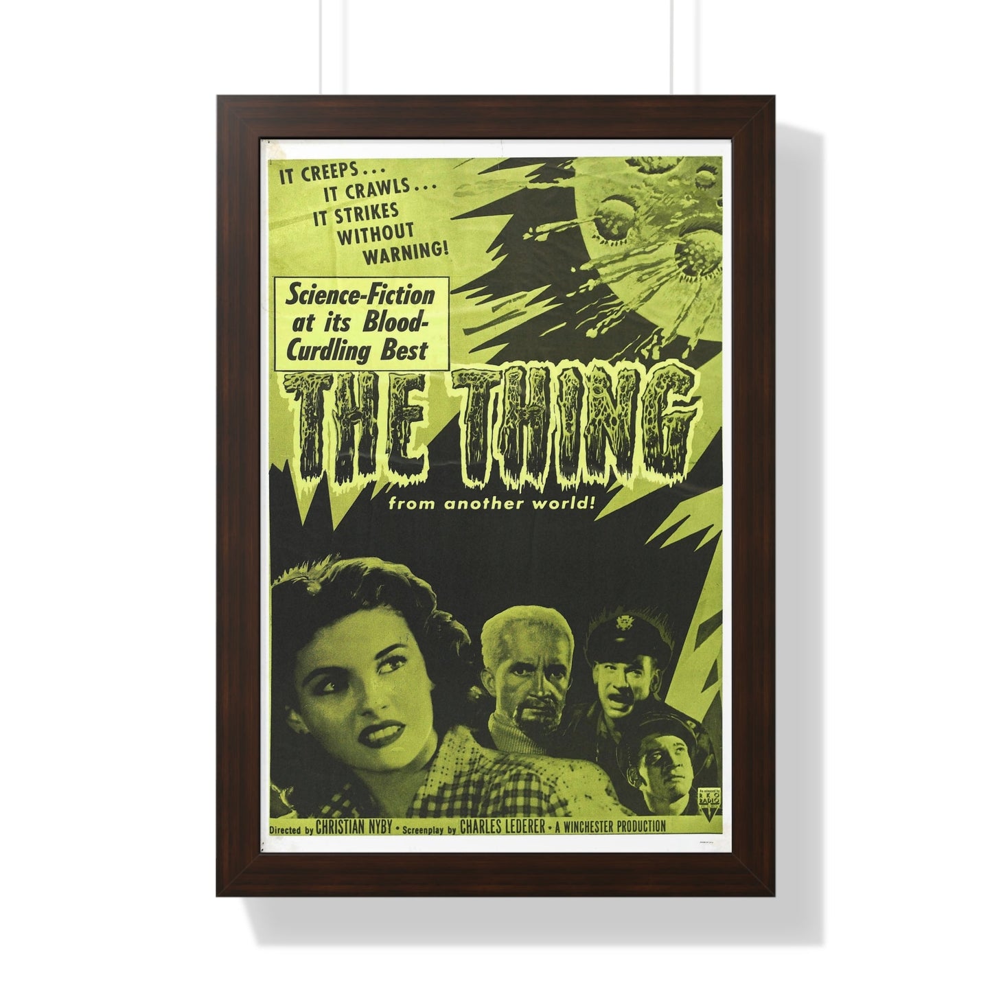 THE THING (FROM ANOTHER WORLD) 4 1951 - Framed Movie Poster-16″ x 24″-The Sticker Space