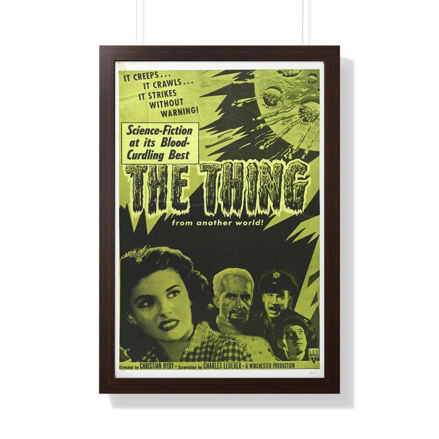 THE THING (FROM ANOTHER WORLD) 4 1951 - Framed Movie Poster-20" x 30"-The Sticker Space