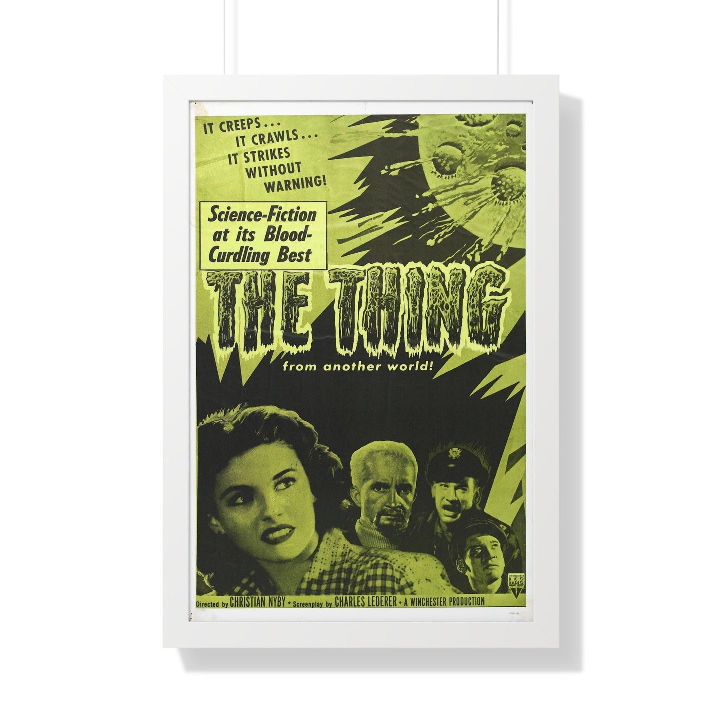 THE THING (FROM ANOTHER WORLD) 4 1951 - Framed Movie Poster-20" x 30"-The Sticker Space