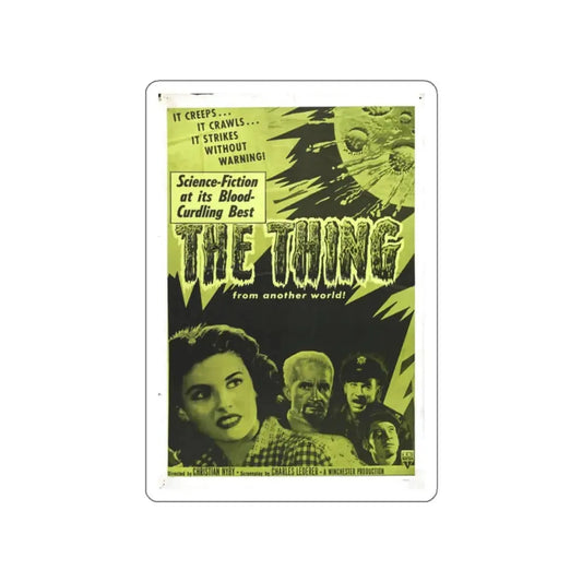 THE THING (FROM ANOTHER WORLD) 4 1951 Movie Poster STICKER Vinyl Die-Cut Decal 2 Inch - The Sticker Space