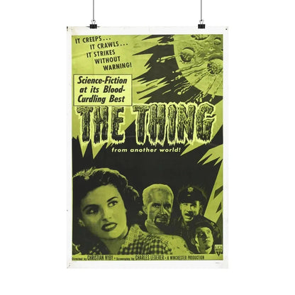 THE THING (FROM ANOTHER WORLD) 4 1951 - Paper Movie Poster 16″ x 24″ Matte - The Sticker Space