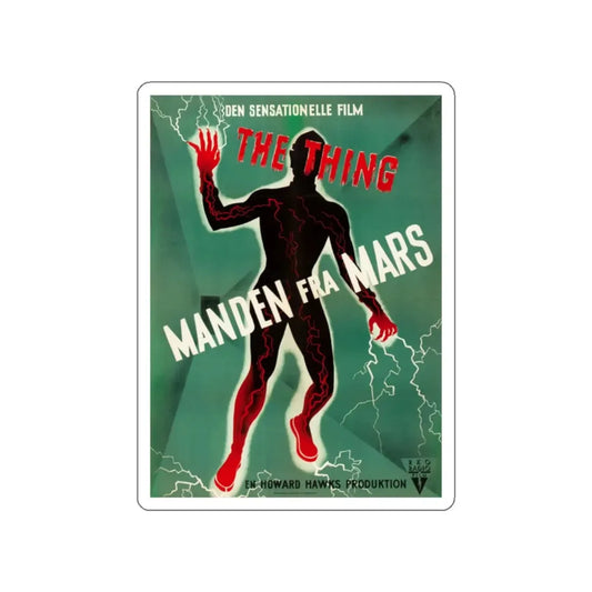 THE THING (FROM ANOTHER WORLD) (DANISH) 1951 Movie Poster STICKER Vinyl Die-Cut Decal 2 Inch - The Sticker Space