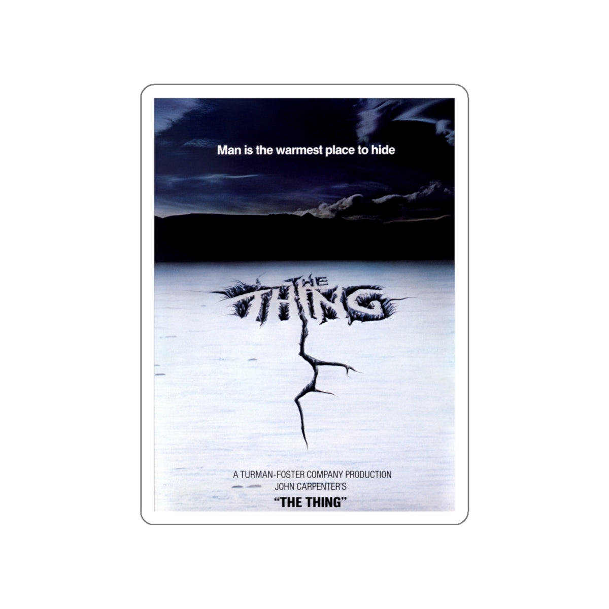 THE THING (TEASER) 1982 Movie Poster STICKER Vinyl Die-Cut Decal-White-The Sticker Space