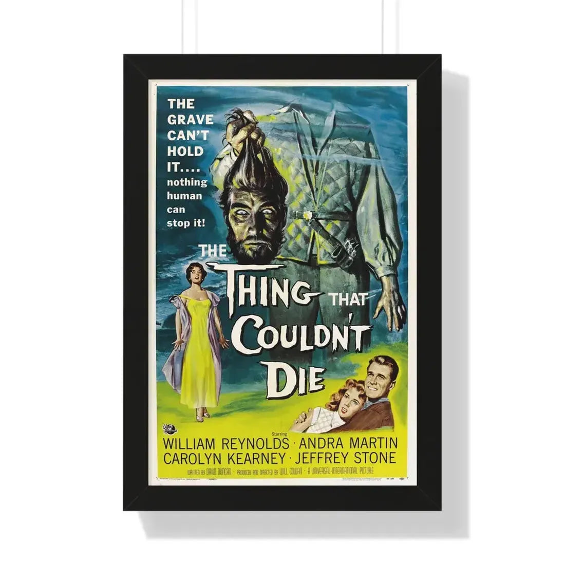 THE THING THAT COULDN'T DIE 1958 - Framed Movie Poster 16″ x 24″ Black - The Sticker Space