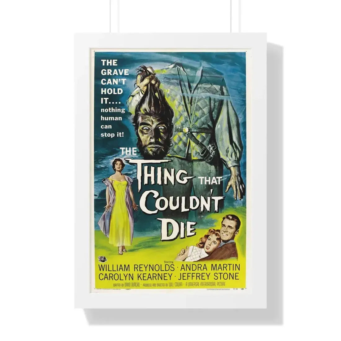 THE THING THAT COULDN'T DIE 1958 - Framed Movie Poster 16″ x 24″ White - The Sticker Space